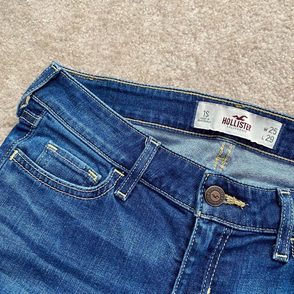 Hollister Juniors 1S / 1 Short Denim Skinny Jeans Act W 28 x I 28 Short Inseam - Picture 12 of 12